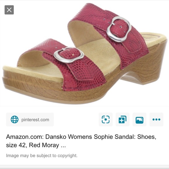 Dansko Shoes - Dansko Sophie Sandal in Red size 39